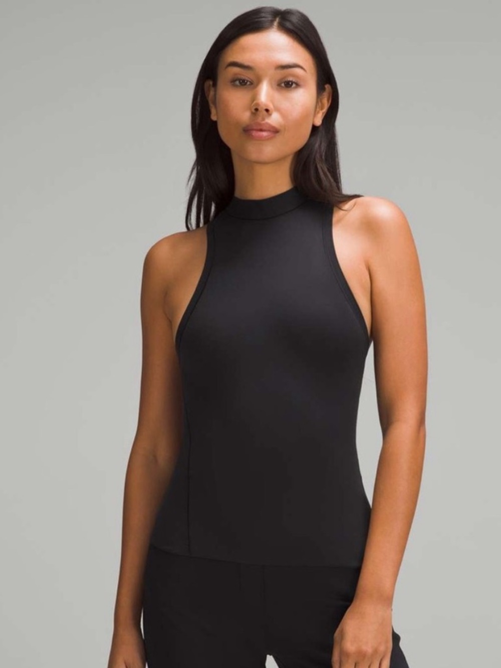 Lululemon Wundermost Nulu Mockneck Tank Top Black Size 2